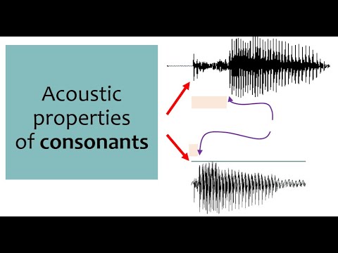 Speech Acoustics 6 - consonants