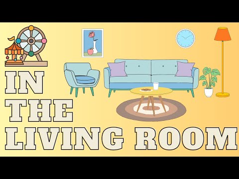 English Vocabulary For Kids  |  Living Room  |  Easy Learning  |  Children Education