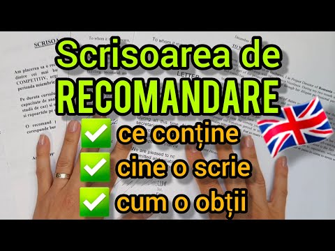 Lecţia # 298 📗 – Scrisoarea de Recomandare 📄👌: ce conţine, cine o scrie, cum o obţii