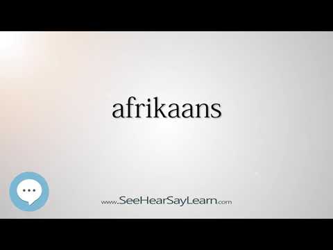 afrikaans (Every English Word Pronounced) 📕🔊🗣️😎✅