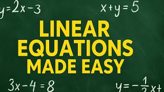 How to solve linear equations in one variable