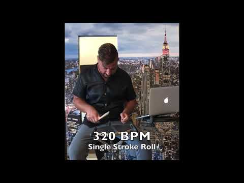 MY FASTEST SINGLE STROKES AT 320 BPM