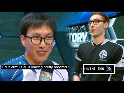 Doublelift: 'TSM is Boosted', Bjergsen responds in-game !