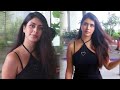 Warina Hussain Captures Everyones Attention In BLACK Dress As She Heads To GOA