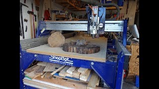 Flatten a Log Slab with ShopBot CNC - Will it work?