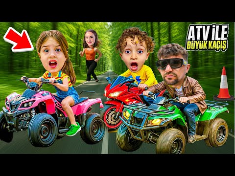 ESCAPING IN THE CITY WITH NORTH ELİF ATV!! ESCAPE OPERATION TO THE ADVENTURE PARK!! WE LEFT SECRE...