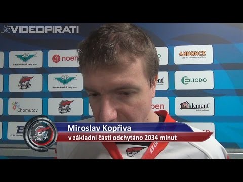 52. kolo: Miroslav Kopřiva po posledním zápase v základní části