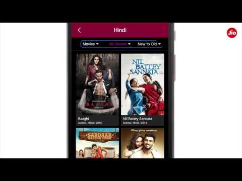 JioCinema - How to search for a movie, TV show or music video in regional language