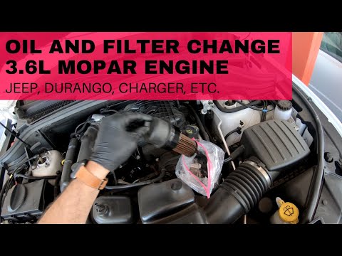 Oil and Filter Change 3.6L Mopar Pentastar Engine- Jeep, Charger, Durango