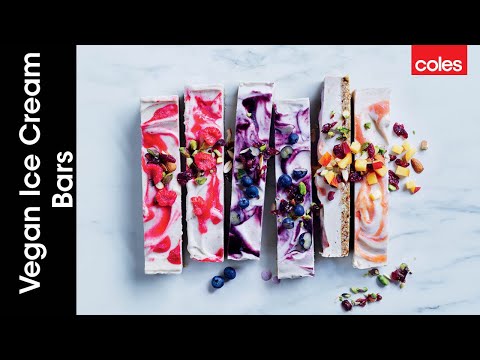 Homemade Vegan Ice Cream Bars 3 Ways | Simple Summer Desserts | Coles Video