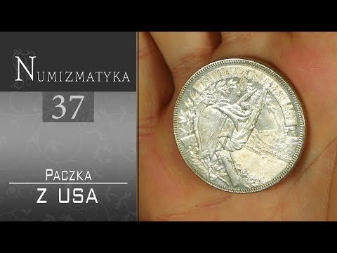 Banknoty i srebrne monety w paczce z USA - Numizmatyka