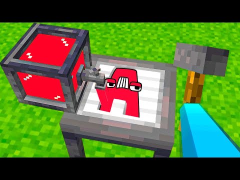 I created Alphabet Lore in Minecraft!