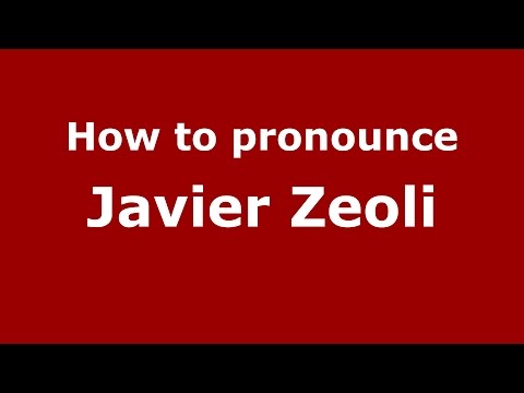 How to pronounce Javier Zeoli (Spanish/Argentina) - PronounceNames.com