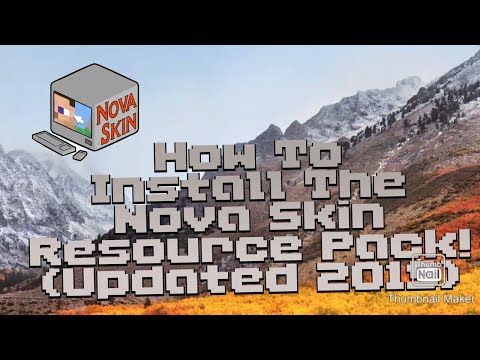 Asher - How To Install The Nova Skin Resource Pack On Minecraft!! (Updated 2019)