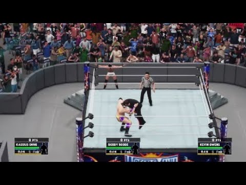 Bobby Roode vs Kassius Ohno vs Kevin Owens 2 out of 3 falls triple threat