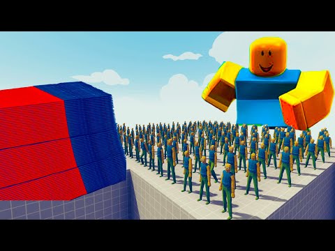 100x ROBLOX NOOB + GIANT vs EVERY GOD - Totally Accurate Battle Simulator TABS