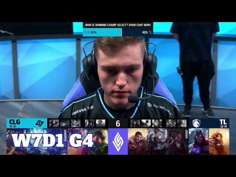 CLG vs Team Liquid | Week 7 Day 1 S11 LCS Summer 2021 | CLG vs TL W7D1 Full Game