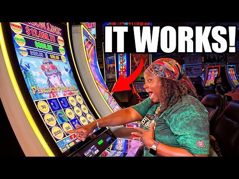 Part of a video titled We WON on Slot Machines in Las Vegas using This New $20 Method