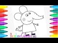 Peppa Pig Emily Elephant Coloring Book Pages Kids Fun Art Coloring Rainbow Coloring Play 70