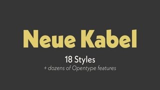 Neue Kabel Font Download