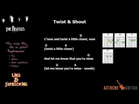 Twist & Shout, Beatles, Lyrics & Chords #subscribe #trending #viral #like #fyp #foryou #music