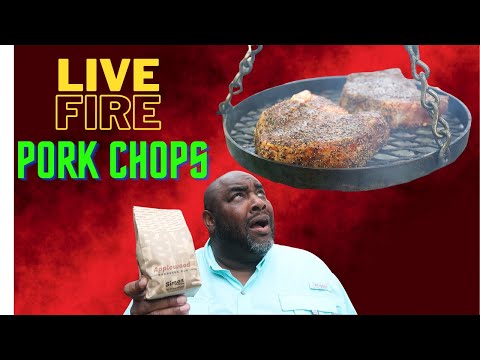 Live Fire Cooking Recipe | Pork Chops | The Dawgfatha's BBQ Backline Fabrications Multi Tool