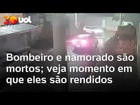 Bombeiro e namorado são assassinados no Rio; veja vídeo do momento em que casal é rendido