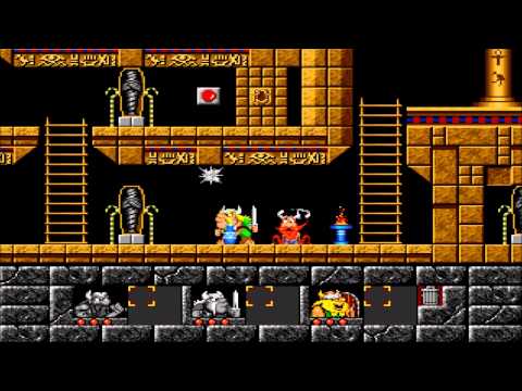 The Lost Vikings Gameplay - MS-DOS / PC (1993) - Level 15 (SPKS)