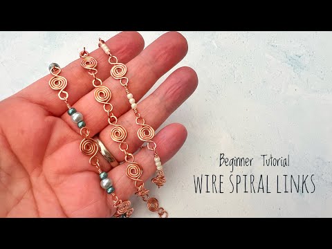 DIY Wire Jewelry - How To Make Easy Spiral Links - Ideas For Beginners