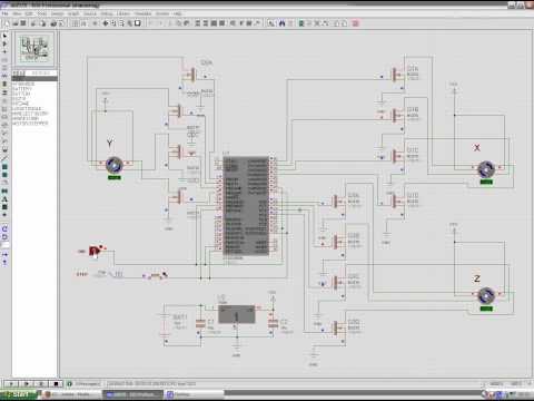 Sterownik Unipolarnego Silnika Krokowego- Atmega8535 BUZ10.avi