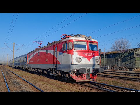EA 784, a depoului București calatori, părăsind gara Suceava cu IR 1752 (22.02.2024)