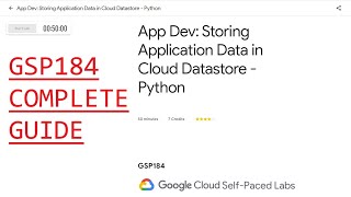 Download the video "App Dev: Storing Application Data in Cloud Datastore - Python [GSP184]"