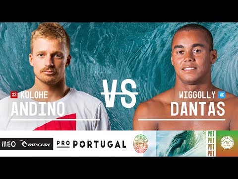 Kolohe Andino vs. Wiggolly Dantas - Round Two, Heat 4 - MEO Rip Curl Pro Portugal 2018