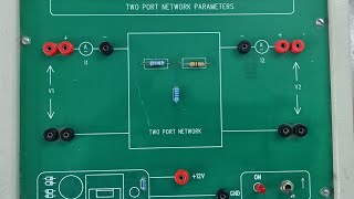 Experiment on Z-parameters by using Two port network