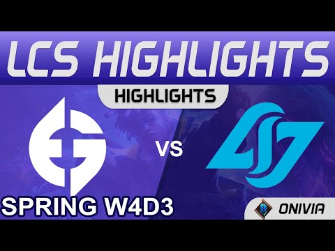 EG vs CLG Highlights LCS Spring Season 2022 W4D3 Evil Geniuses vs Conter Logic Gaming by Onivia