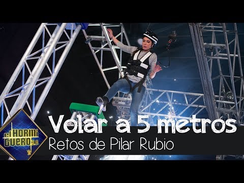 Pilar Rubio 'vuela' superando una gran trampa mortal a cinco metros de altura - El Hormiguero 3.0