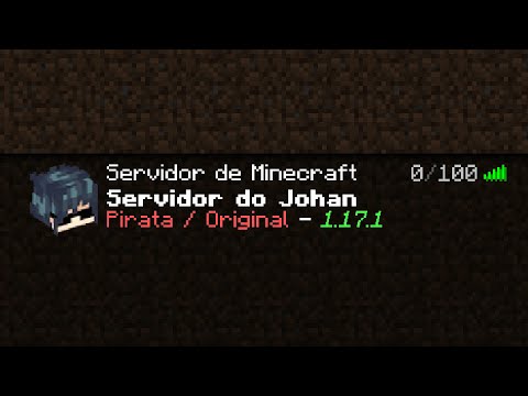 Criei o meu servidor de Minecraft para vocês jogarem