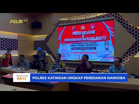 POLRES KATINGAN UNGKAP KASUS NARKOBA DAN MUSNAHKAN BARANG BUKTI SABU