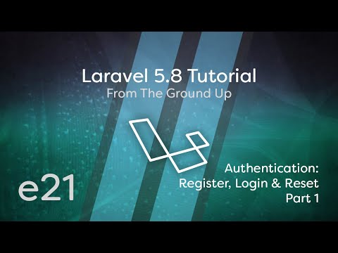 Laravel 5 8 Tutorial From Scratch e21 Artisan Authentication Register Login Password Reset