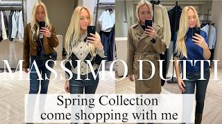 MASSIMO DUTTI SPRING SHOPPING HAUL TRY ON COME SHOPPING WITH ME TO MASSIMO DUTTI