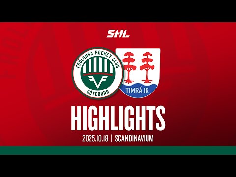 HIGHLIGHTS: Frölunda HC - Timrå IK | SHL | 2025-10-18