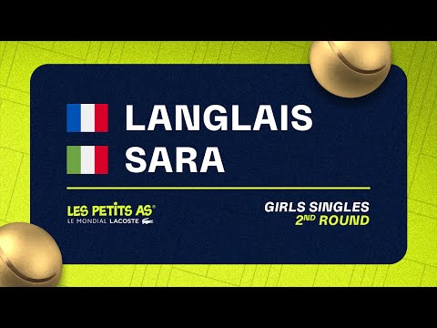 Les Petits As 2023 | Girls Singles 2R | Cindy Langlais vs Angelica Sara