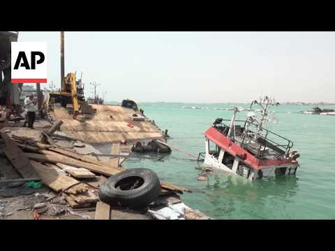 Video shows damage to Red Sea port town after Houthi attack kills 7