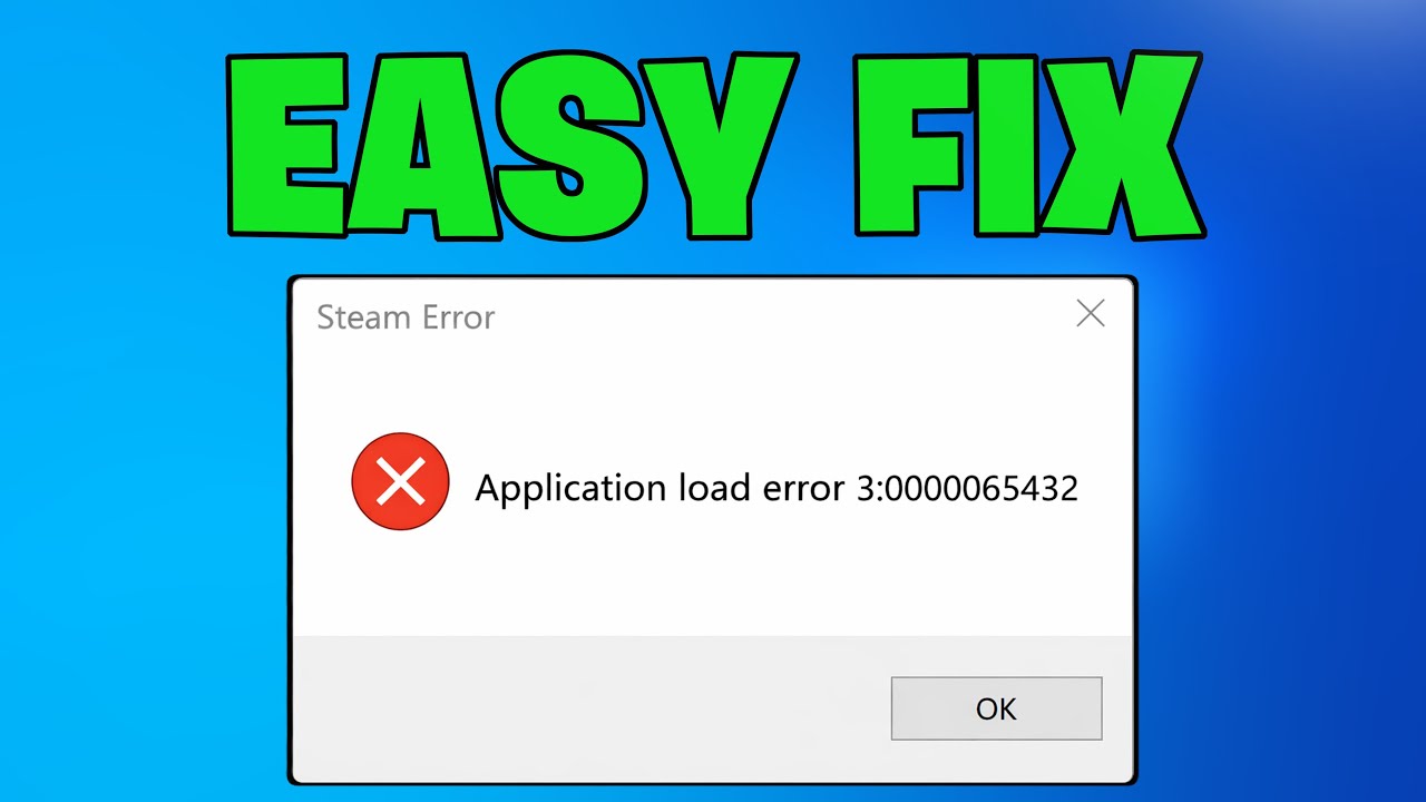 How To Fix Steam Application Load Error 3:0000065432 - NEW 2026