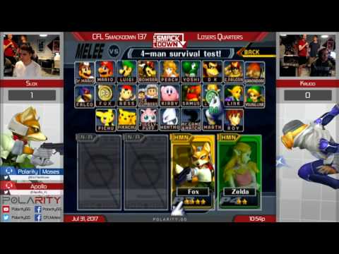 CFL Smackdown 137 Melee - Slox (Fox) vs Krudo (Sheik) - Losers Quarters
