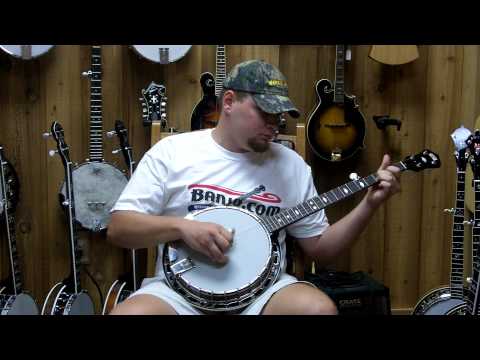 Banjo.com video: demo of a new Recording King RK-R25 5 String Banjo
