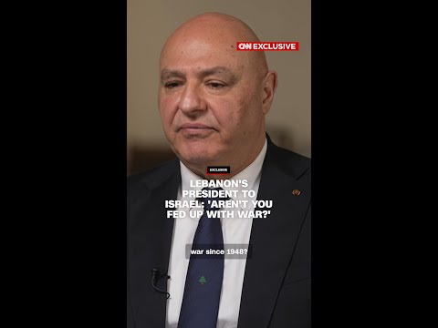 Lebanon's President to Israel: 'Aren't you fed up with war?'