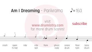 Parikrama - Am I Dreaming Drum Score