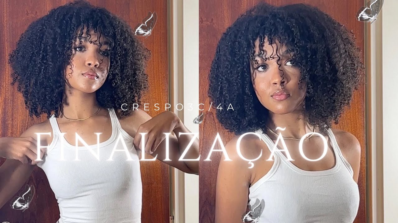 FINALIZAÇÃO SIMPLES E RÁPIDA PARA CABELO CRESPO/CACHEADO (3C/4A) 🤍🪩🍸