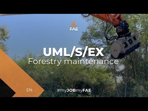 The FAE  forestry mulcher with fixed tooth rotor for excavators from 18 to 25 t